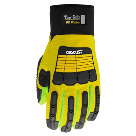 Cestus Tow Grip 101 Winter Insulated Glove with Impact Protection #5076C (Yellow)
